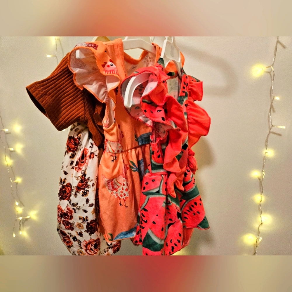 Bundle of baby dresses